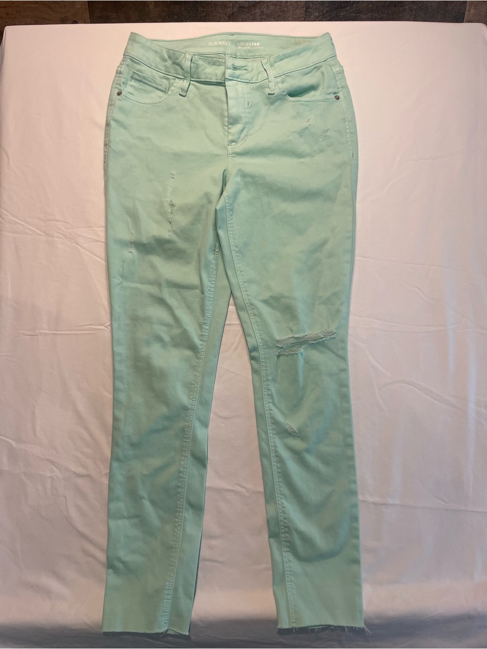 Mint Distressed Women’s Jeans